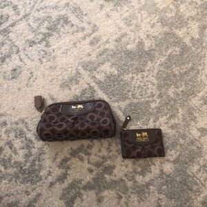 Coach Mini Clutch and Coin Bag